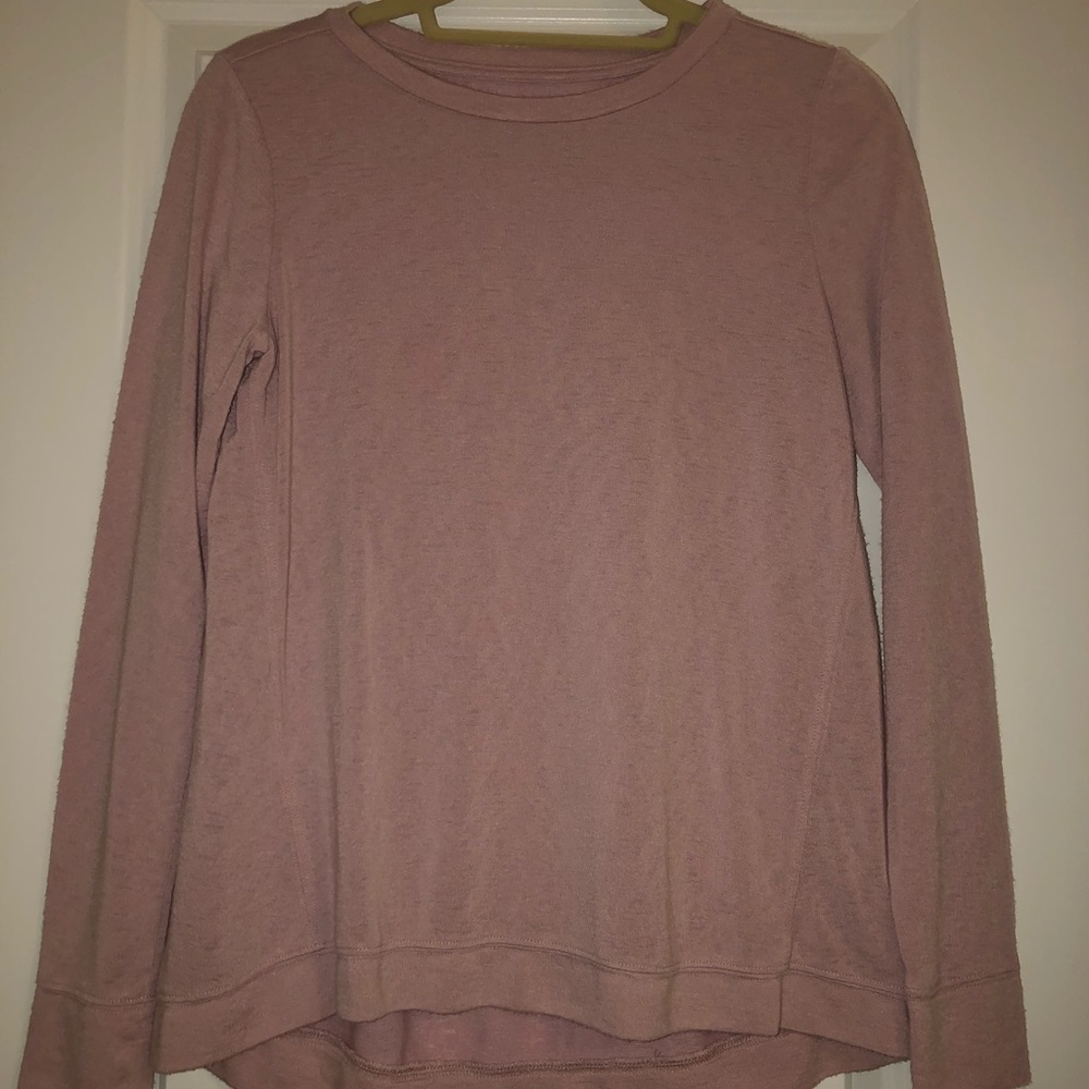 Blush pink long sleeve LOFT top